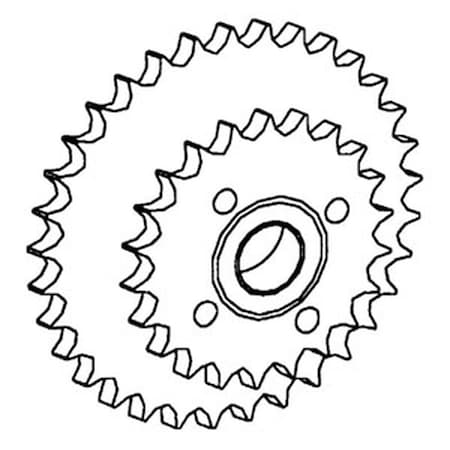 Aftermarket 71195201 Combine Separator Raddle Sprocket for Gleaner L2 L3 MH2 MH3 M2 M3 COT30-0005
